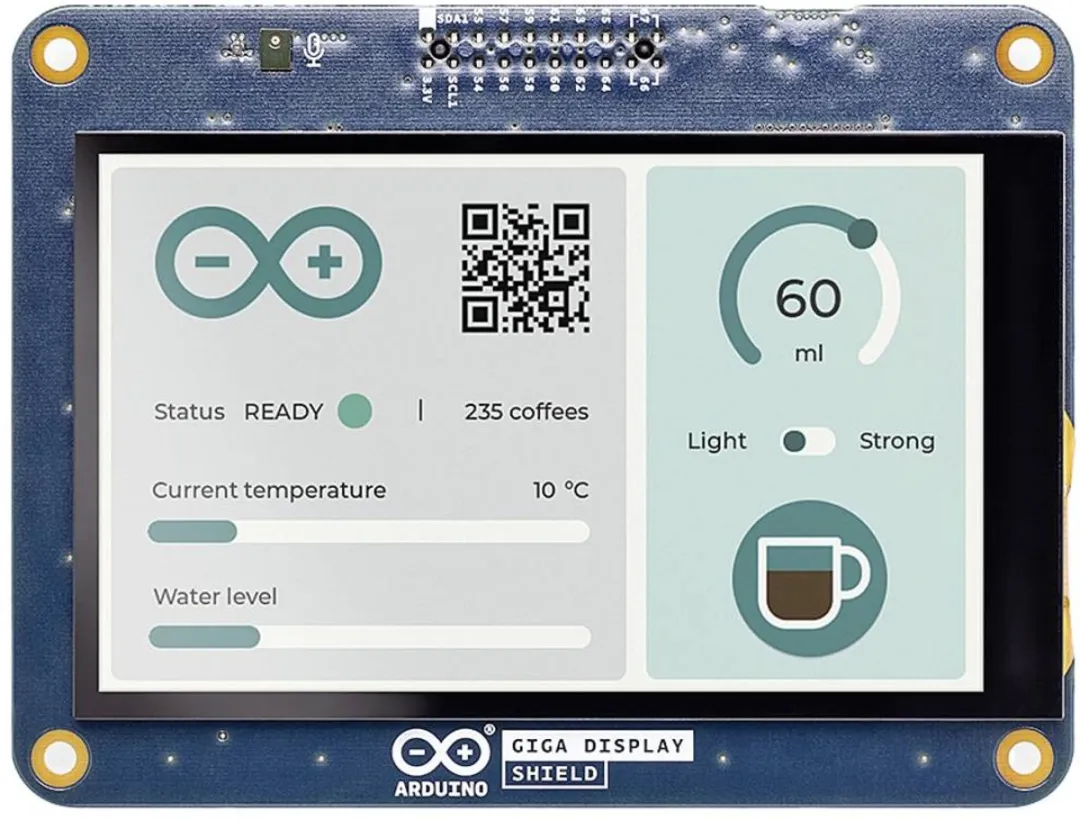 Arduino GIGA Display Shield Touchscreen 10.1cm