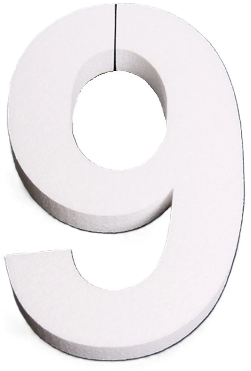 Glorex Hobby Piepschuim Cijfer 9