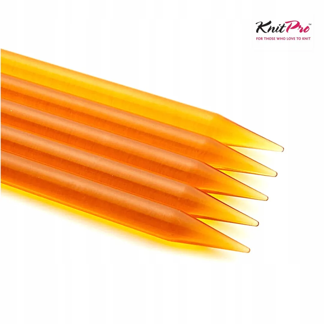 KnitPro Trendz Sokkendoeken 15cm 3.75mm - 5 Stuks - Geel