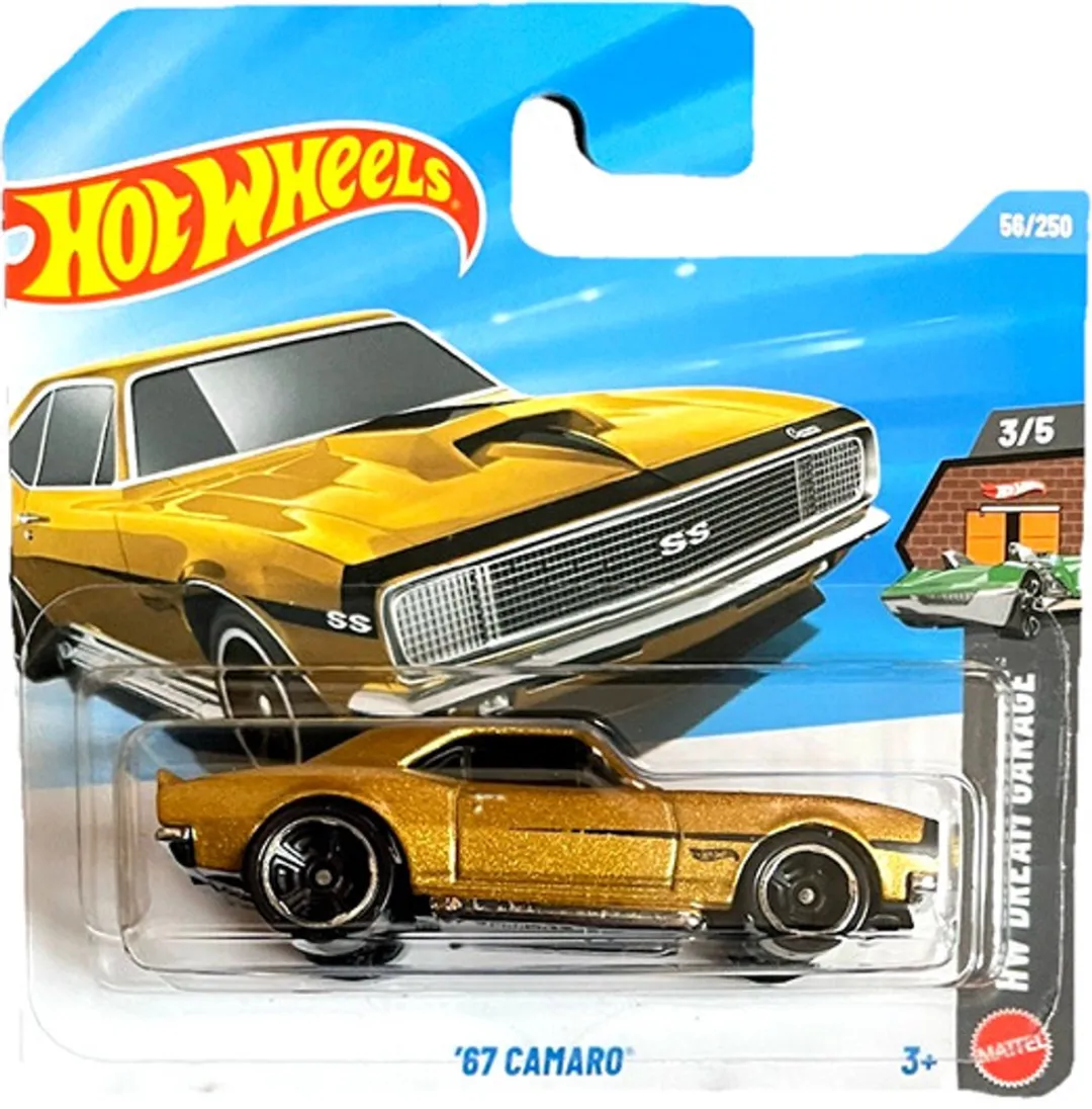Hot Wheels Chevrolet '67 Camaro Gold 21A Short Card 2026