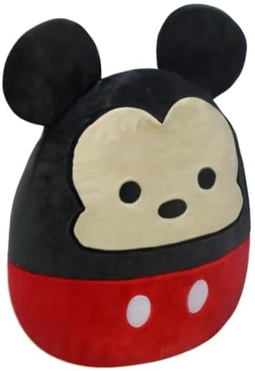 Squishmallows Disney Mickey Mouse 35cm - Zwart/Wit/Rood