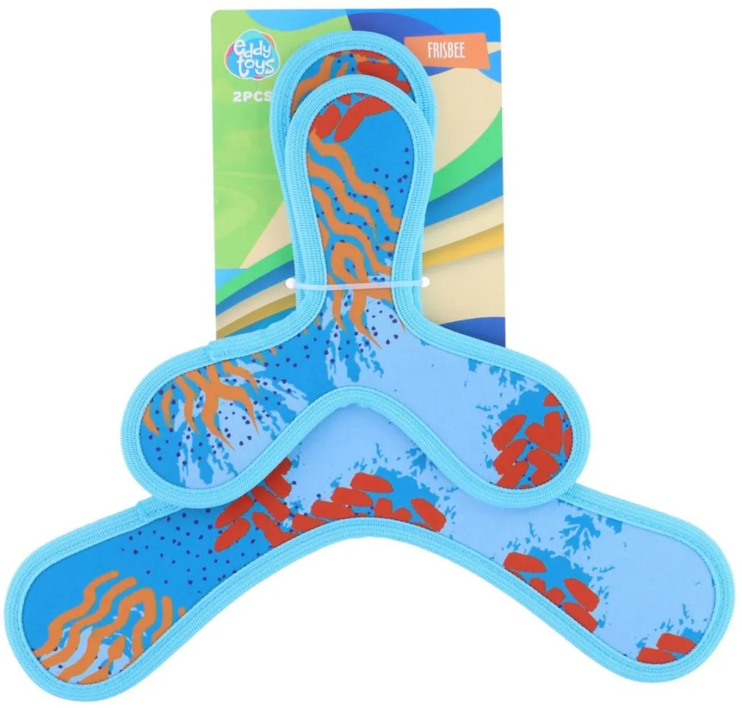 Eddy Toys Frisbee Set 2 Stuks - Lichtgewicht Werpschijven - Blauw