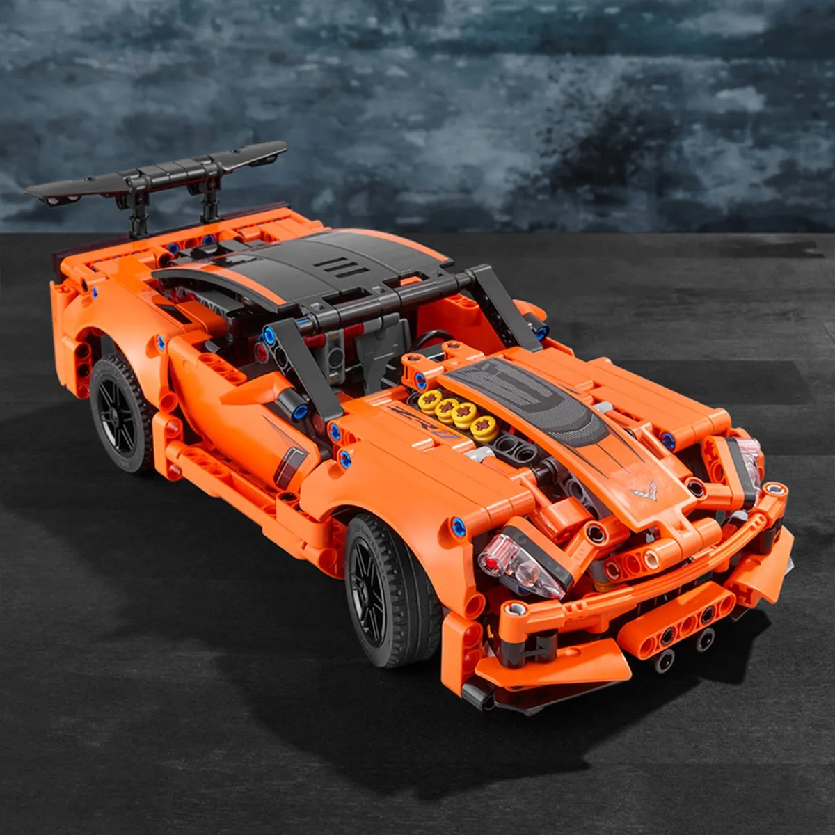 LEGO Technic Chevrolet Corvette ZR1 42093 - 579 Stukken - Oranje - afbeelding 5 van 6