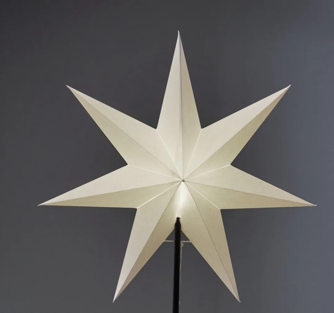 Star Trading Kerstster Verwisselbare Paraplu - Ø54cm - Zilver - afbeelding 2 van 3