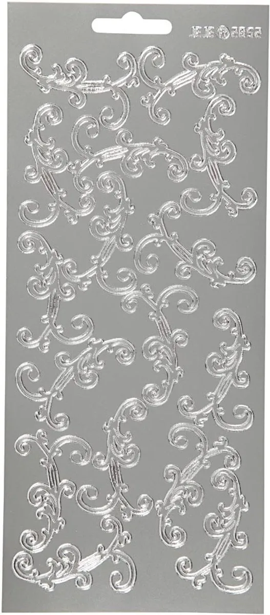 Creativ Company Swirl Stickers Zilver