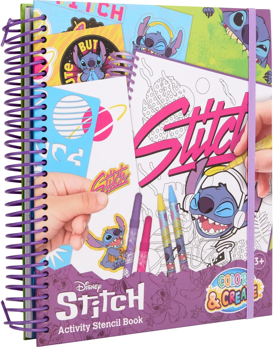 Disney Stitch Activiteiten Kleurboek - 16 Pagina's Multikleur