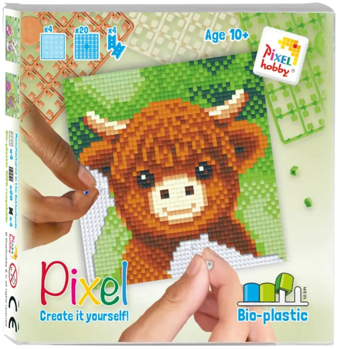 Pixelhobby Classic Schotse Hooglander 12x12cm