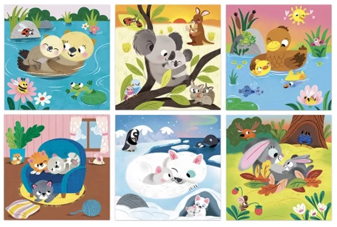 Janod Magische Stiften Knuffeldieren Multikleur - 4 Stuks