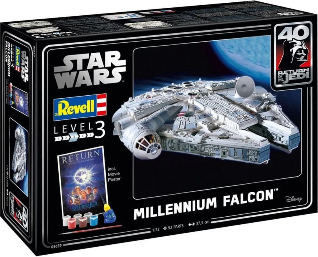 Revell 05659 Millennium Falcon Star Wars Modelbouwpakket 1:72 - 52 Onderdelen
