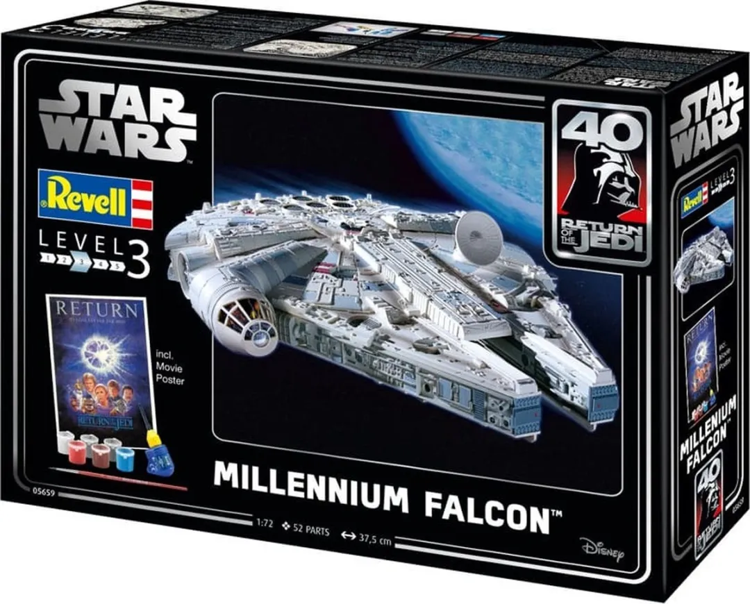 Revell 05659 Millennium Falcon Star Wars Modelbouwpakket 1:72 - 52 Onderdelen