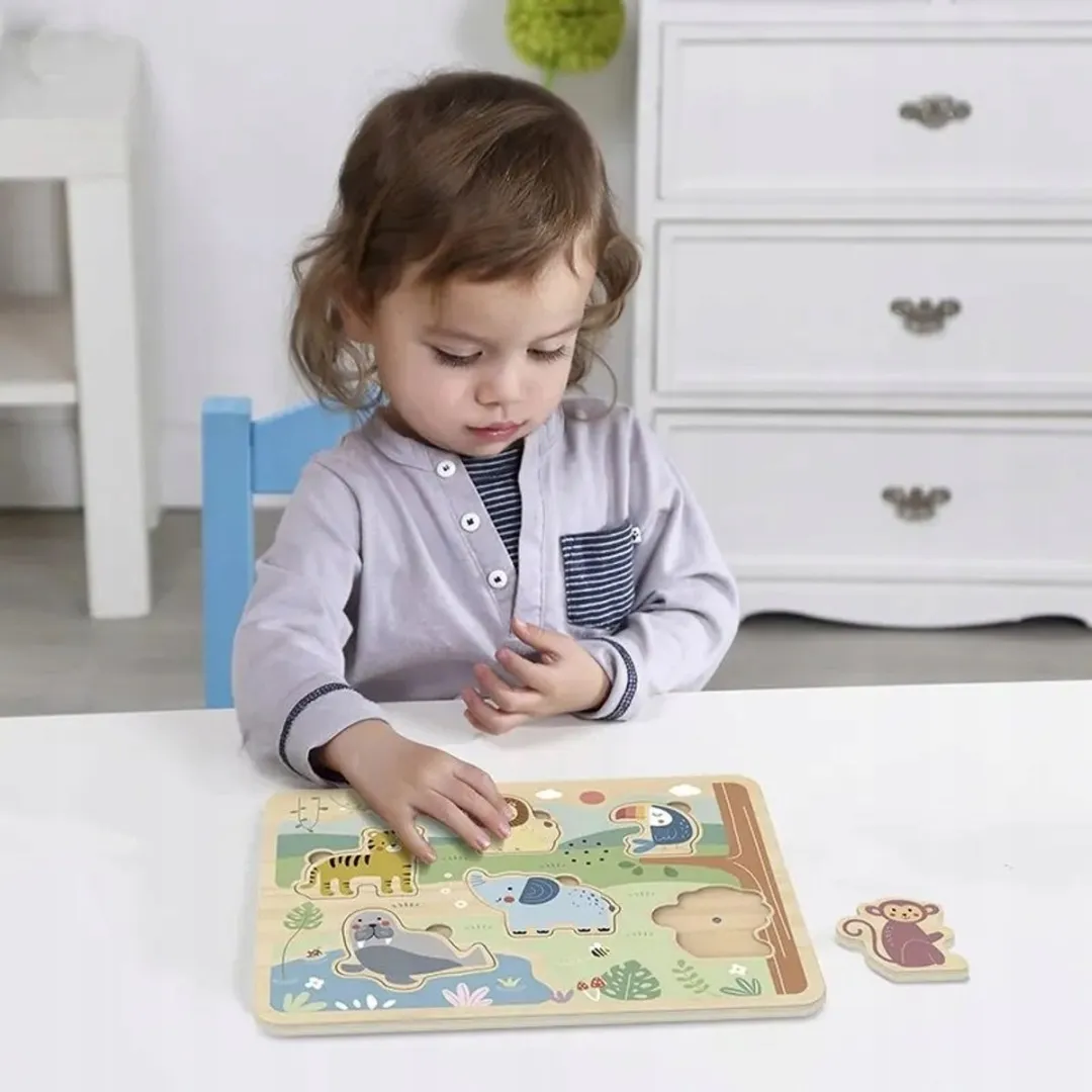 Tooky Toy Houten Geluidspuzzel Dieren TL065N