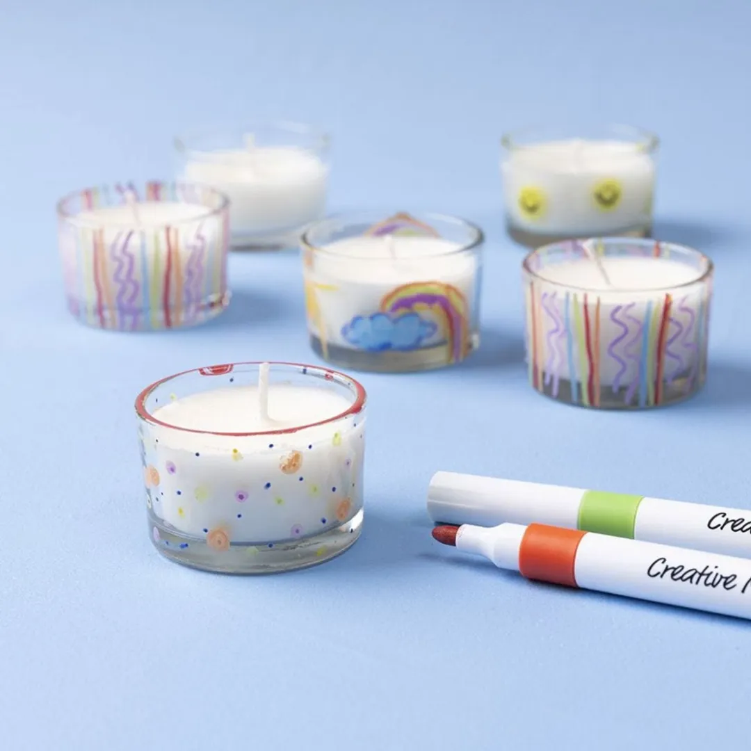 Creativ Company Glazen Waxinelichtjes 48 Stuks - Multicolor