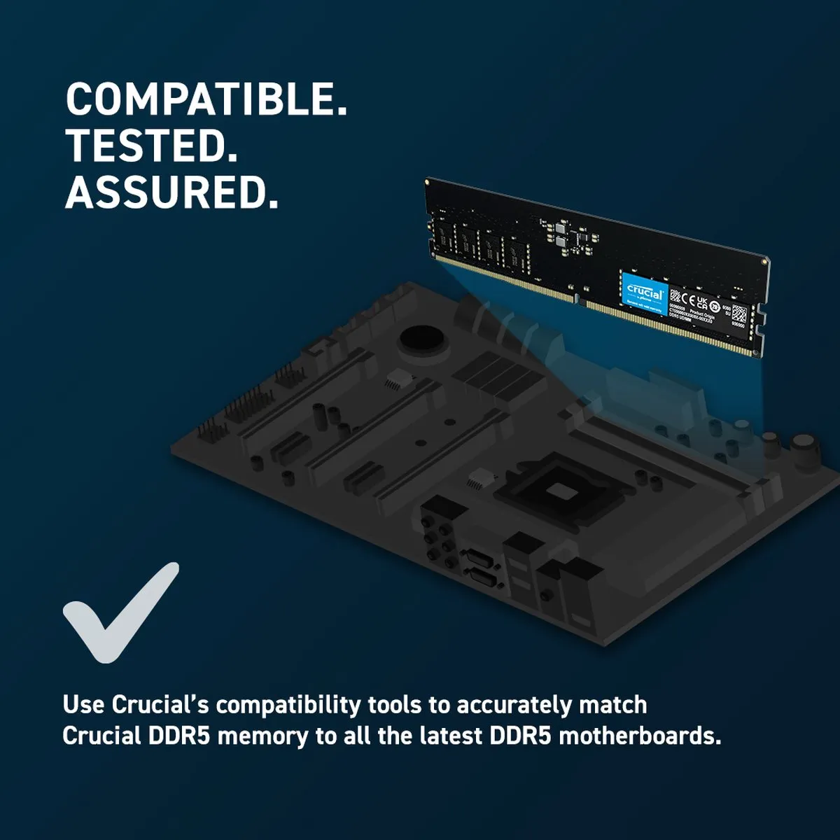 Crucial CT2K8G56C46U5 DDR5 Geheugen 16GB (2x8GB) ECC
