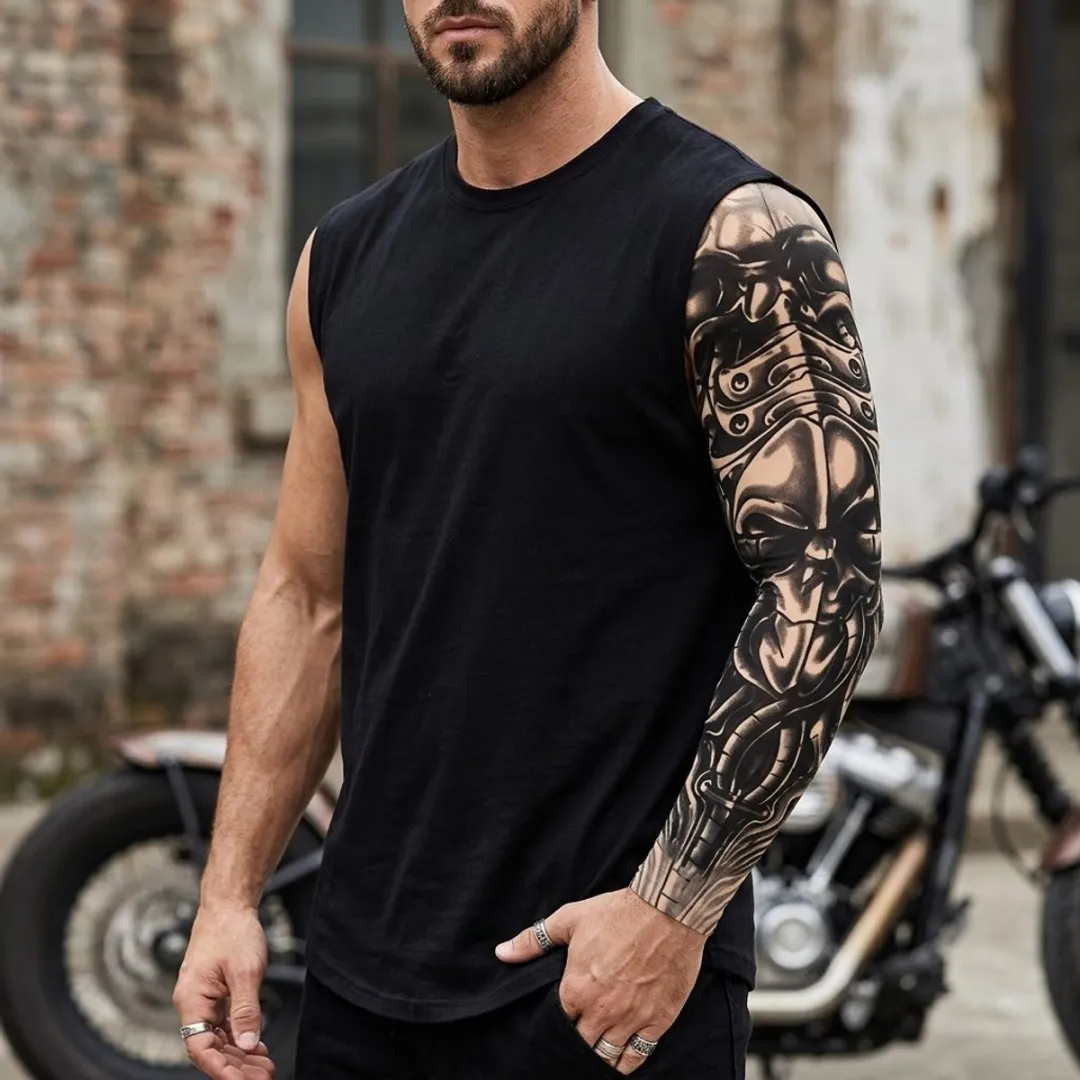 NUVEX Tattoo Mouwen Set - 8 Stuks - Multicolor/Zwart