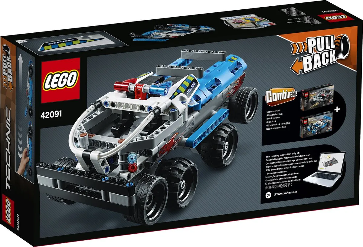 LEGO Technic Politie Achtervolging 42091 - 120 Stukken - afbeelding 6 van 6