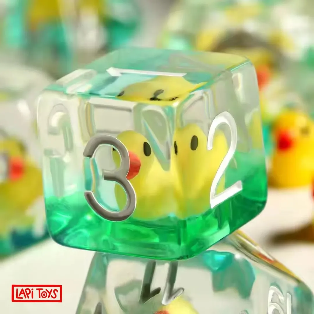 Lapi Toys DnD Duck Dice - 7 Stuks - Geel
