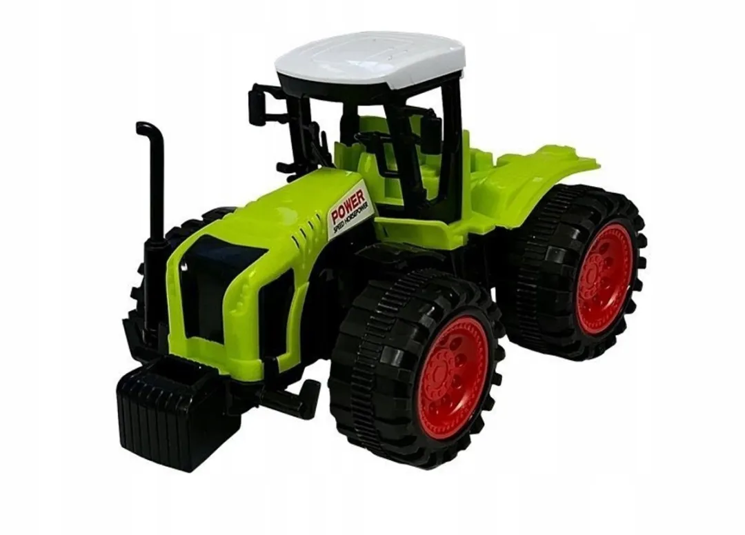 Lean Toys Boerderij Voertuigen Set - Tractor, Spuit, Vermeerderaar & Pers