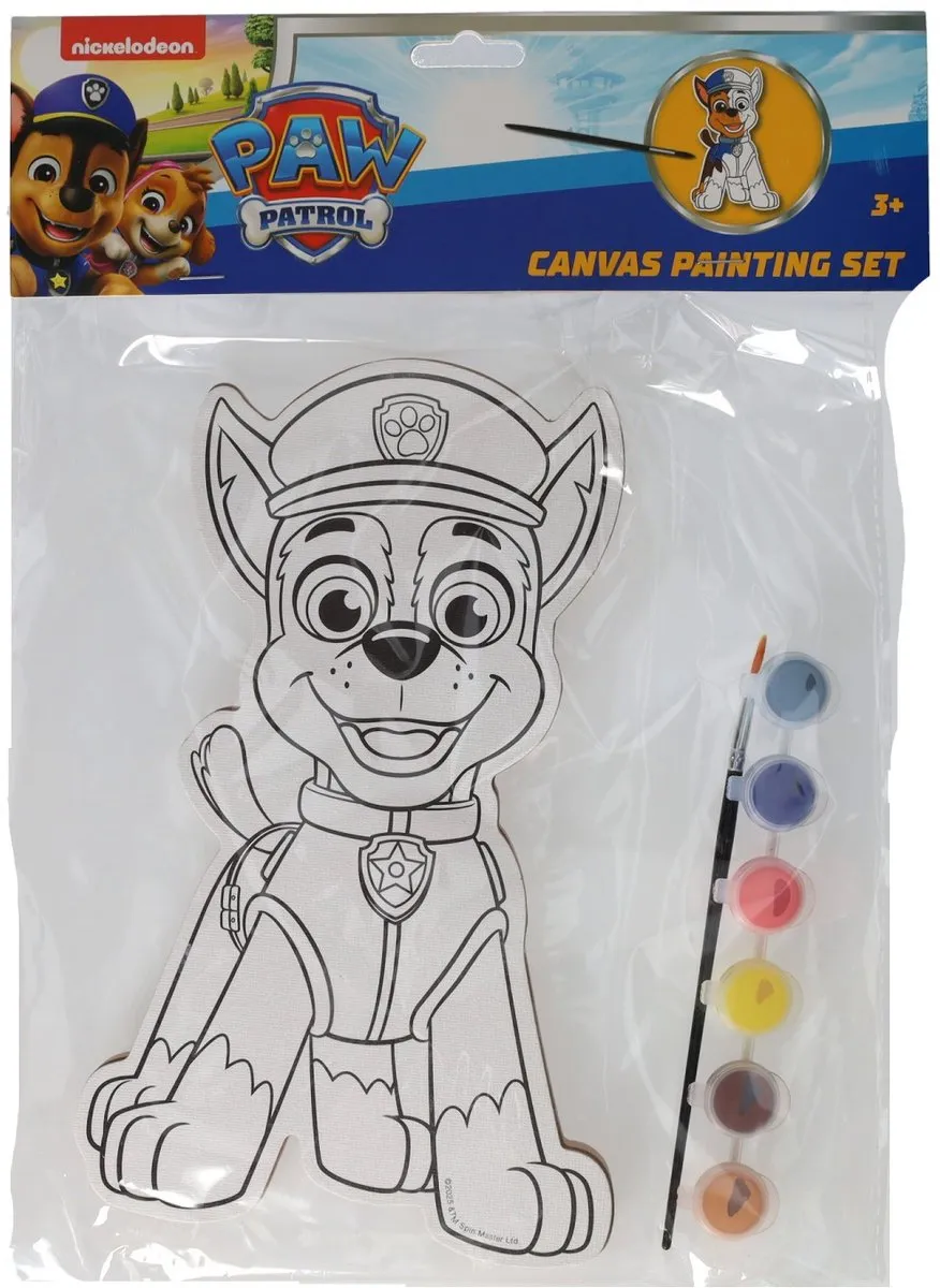 Johntoy PAW Patrol Schildercanvas Set Chase