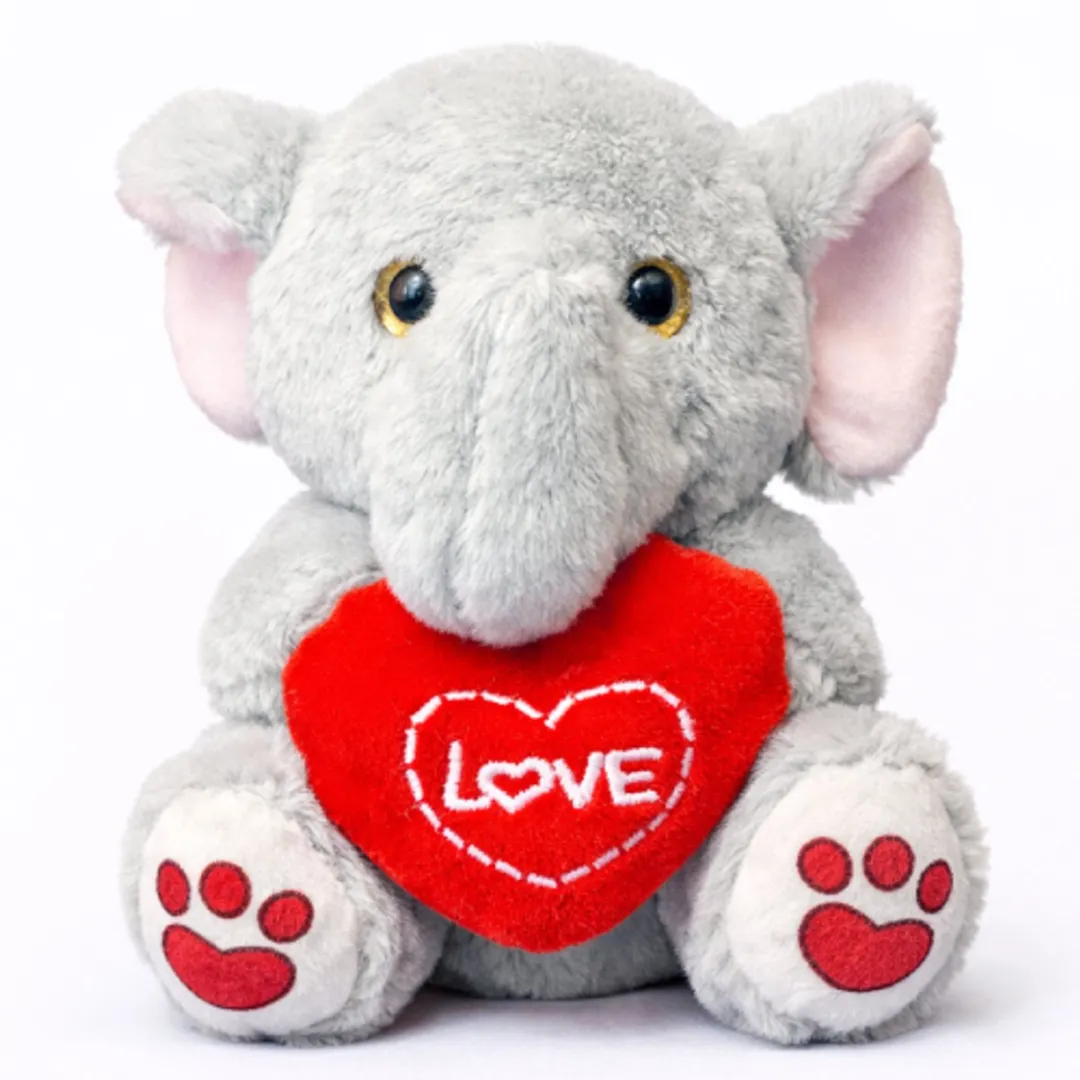 Topknuffels Olifant Love Hart Mini Pluche 14cm