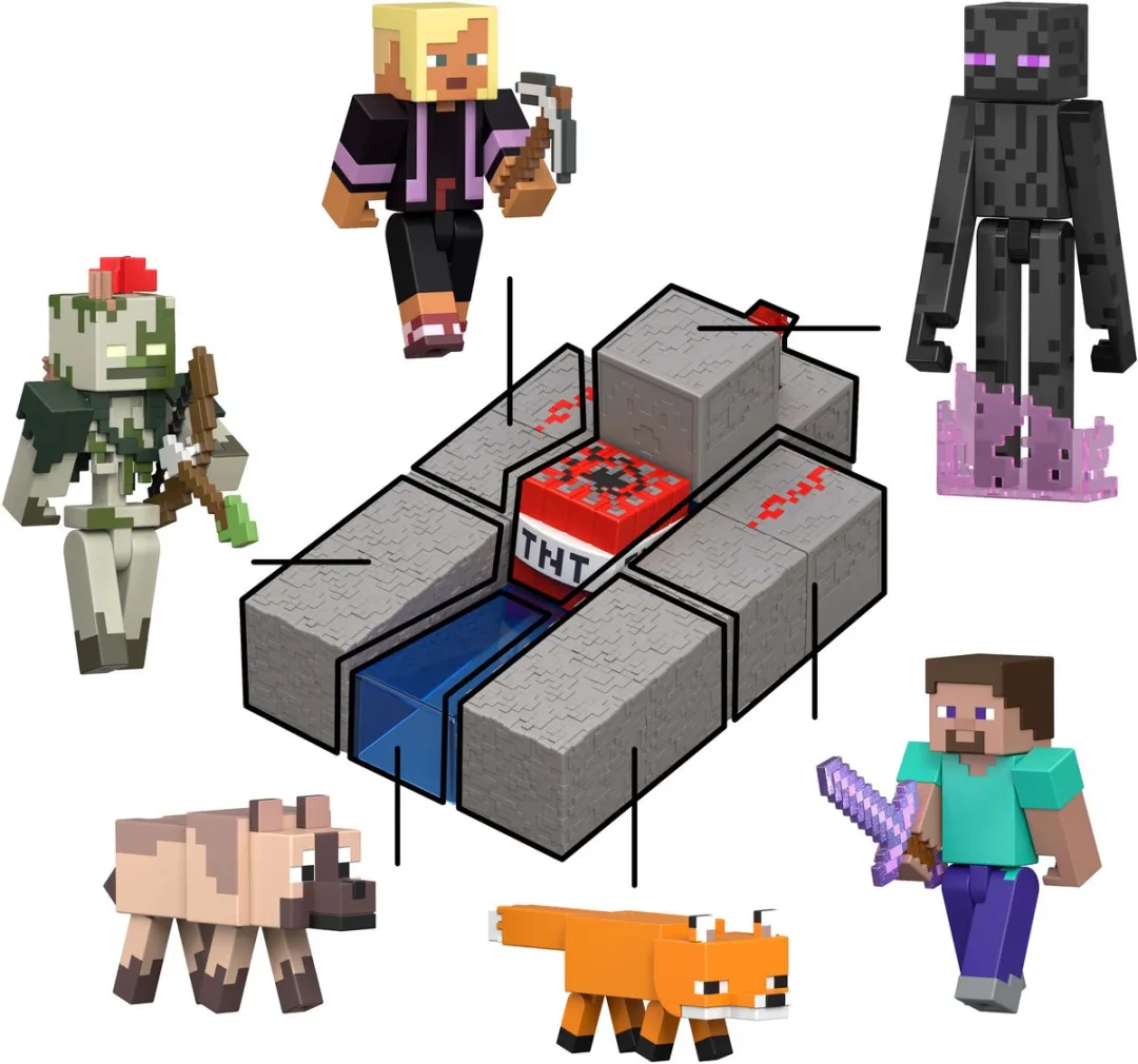 Mattel Minecraft Enderman Action Figure 8cm - Multi