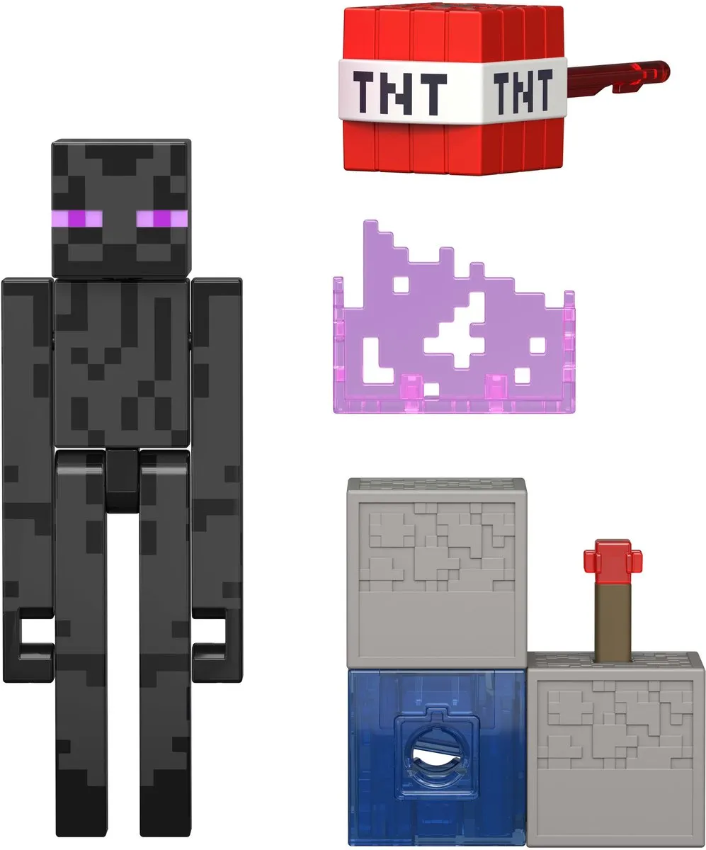 Mattel Minecraft Enderman Action Figure 8cm - Multi