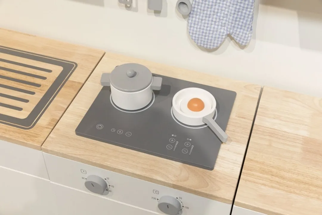 Vigatoys Houten Speelkeuken 4-delig Wit