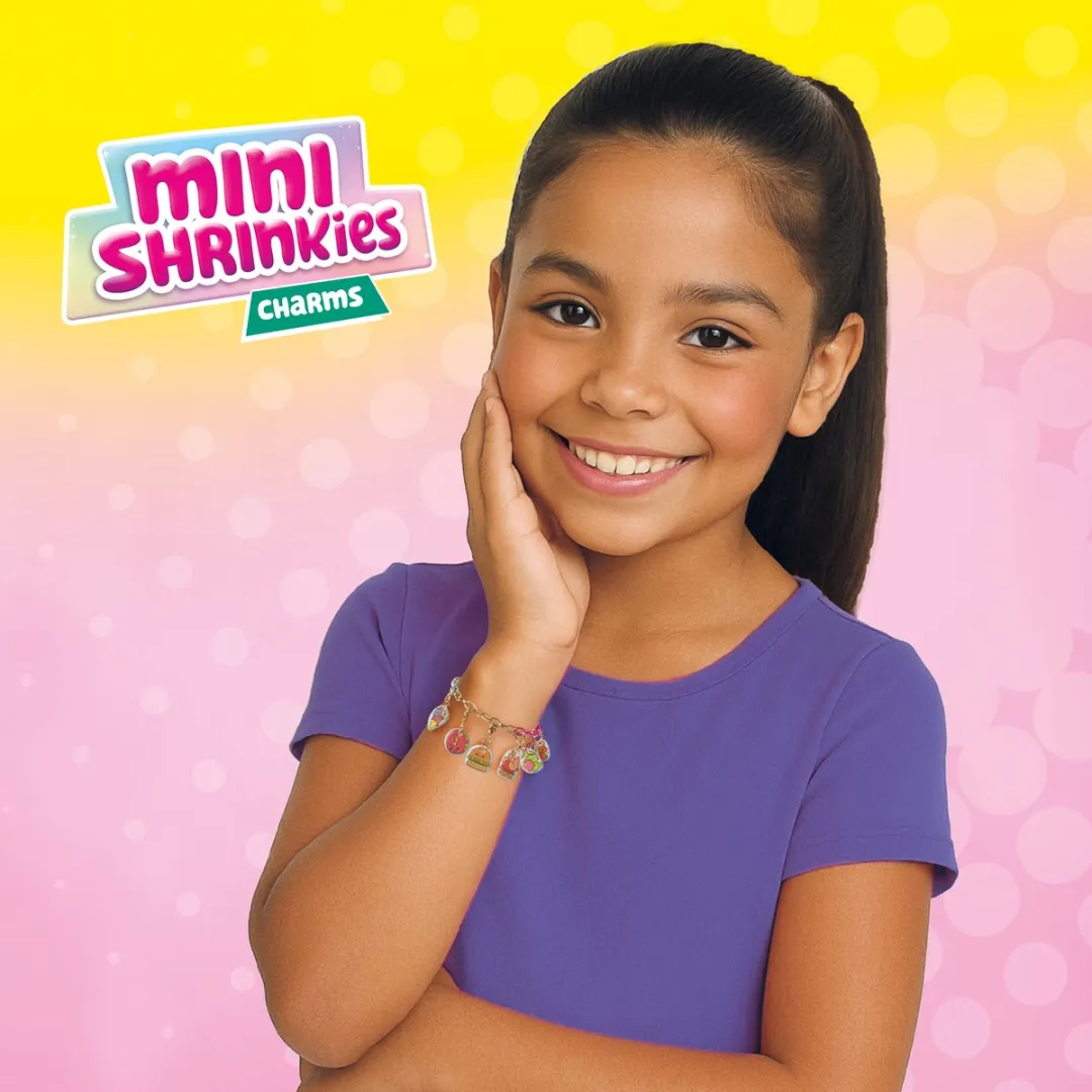 SES Creative Mini Shrinkies Fast Foodies Bedelarmband Oranje - 10 Stuks