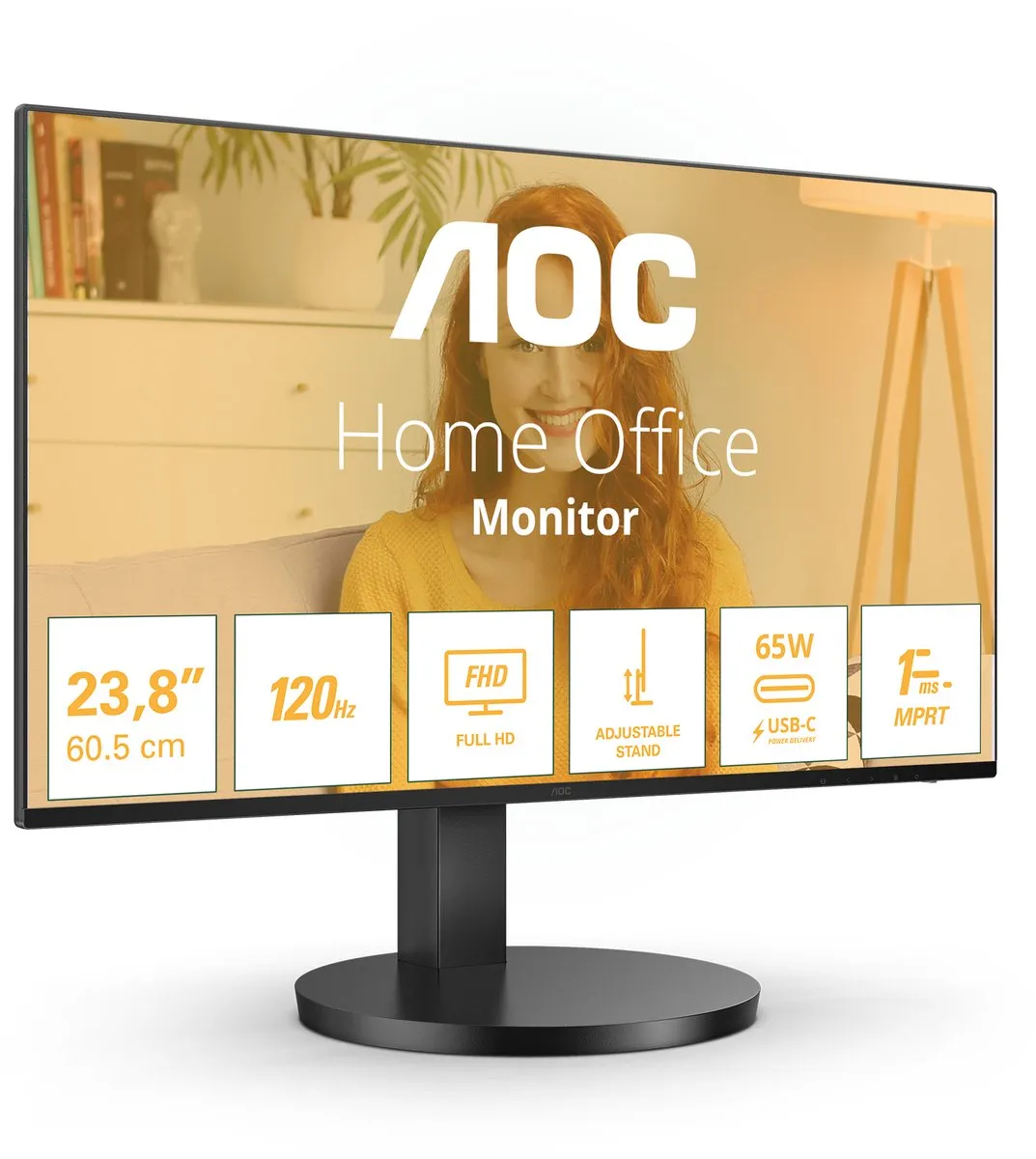 AOC Q27B3CF2 QHD IPS Monitor 27 inch - USB-C 65W