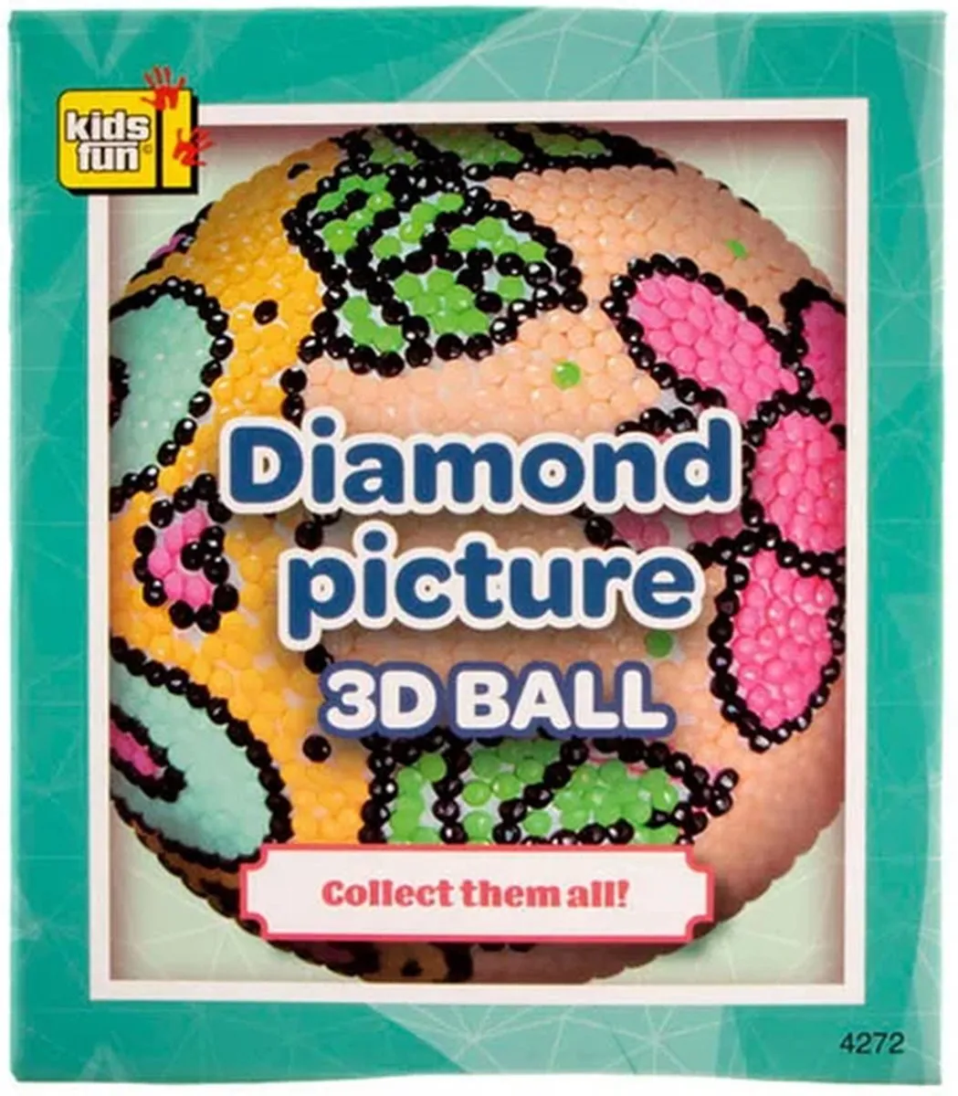 Jonotoys Diamond Painting 3D Bal Knutselset 10cm - Meerkleurig