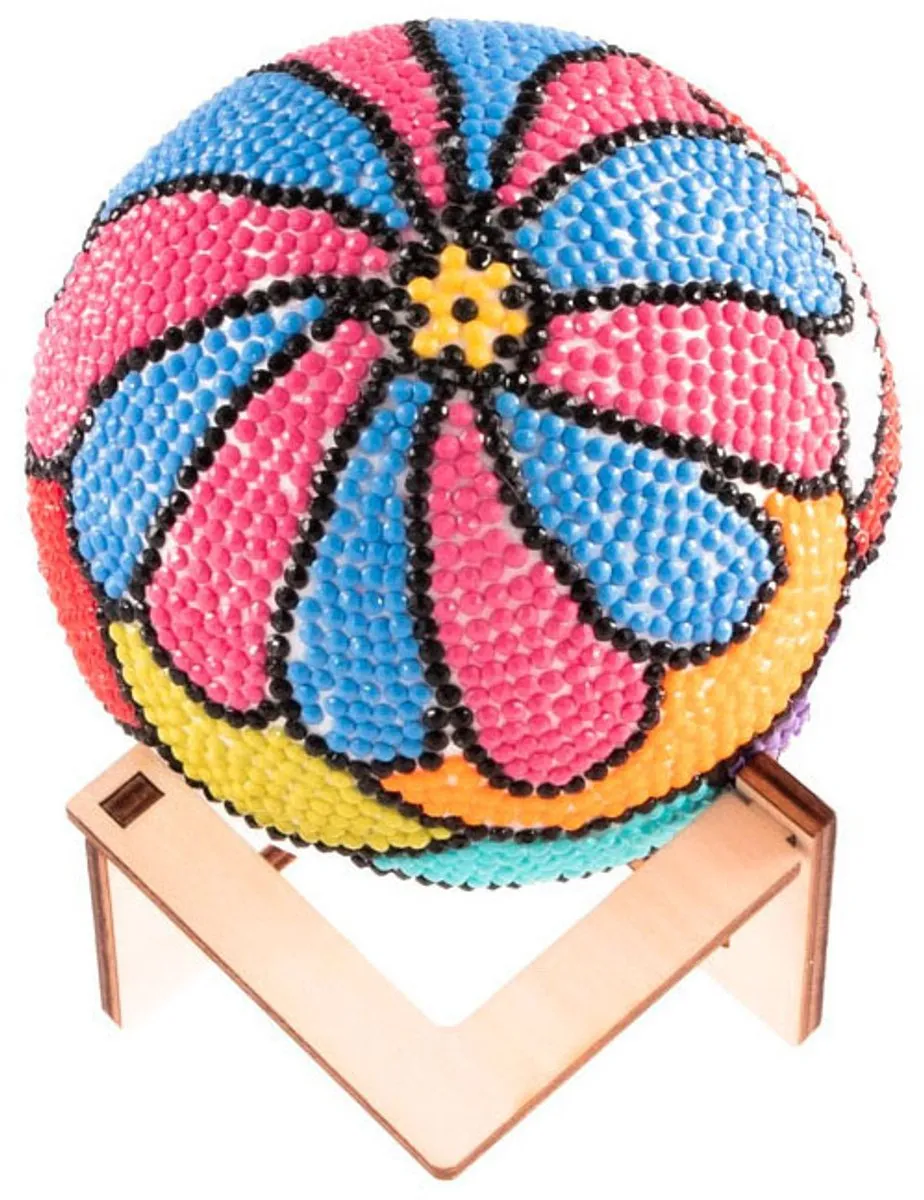 Jonotoys Diamond Painting 3D Bal Knutselset 10cm - Meerkleurig