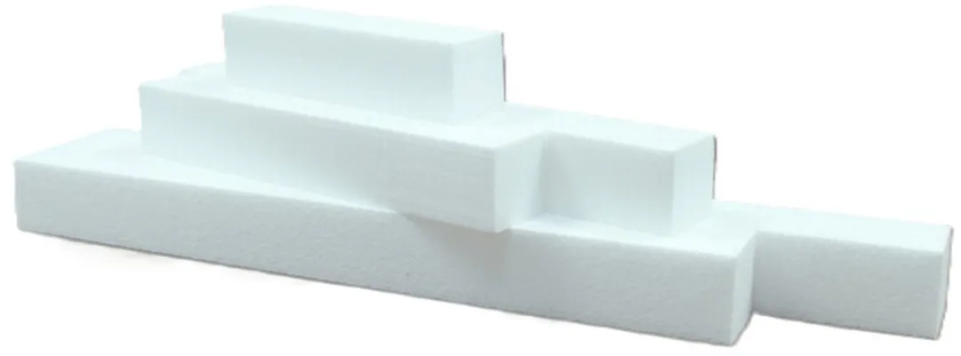 Bellatio Design Piepschuim Staaf 40x5cm Wit