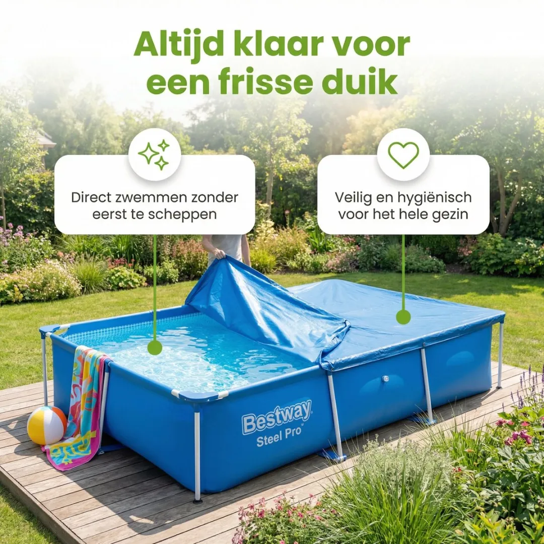Bestway 58103 Afdekzeil Frame 221x150cm - Blauw