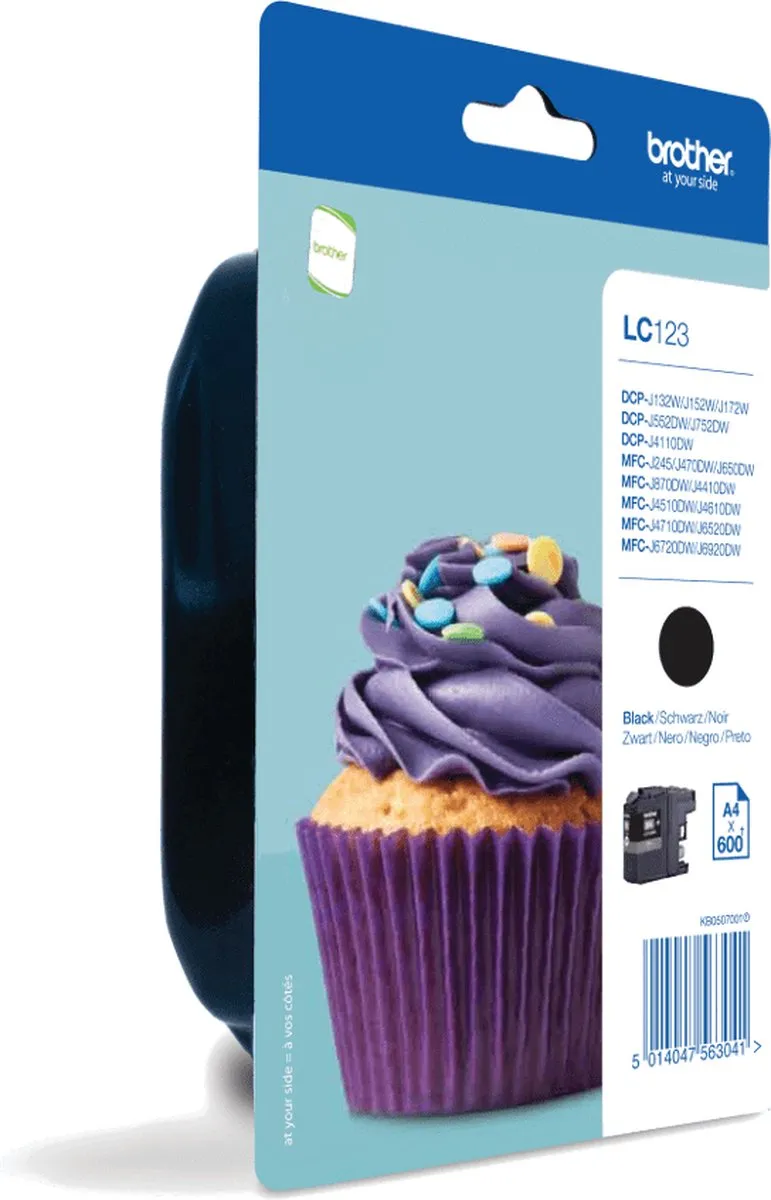 Brother LC123BKBP Inktcartridge