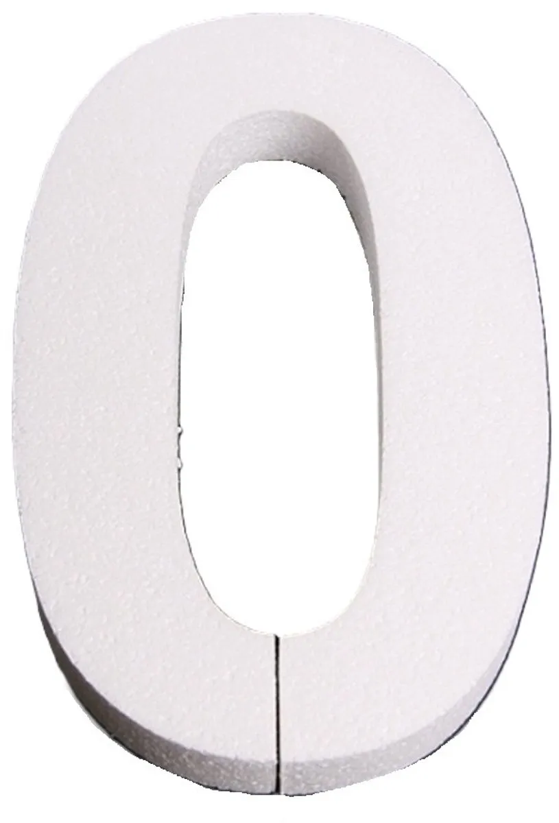 Glorex Hobby Piepschuim Cijfer 0