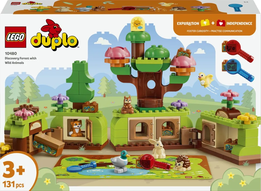 LEGO DUPLO Ontdekkingsbos Wilde Dieren 10480 - 131 Stukken - Meerkleurig
