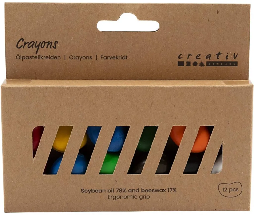 Creativ Company Krijtjes Bonen - 48 Stuks (12 Kleuren)