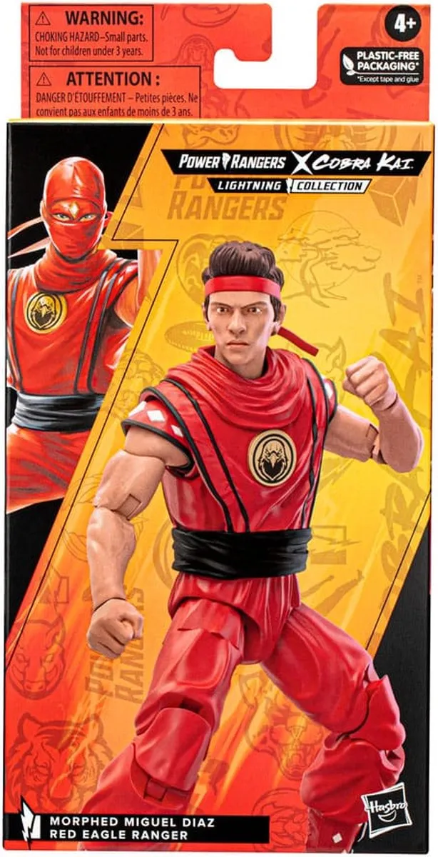 Hasbro Power Rangers Miguel Diaz Red Eagle Ranger Actiefiguur - 15cm - afbeelding 6 van 6