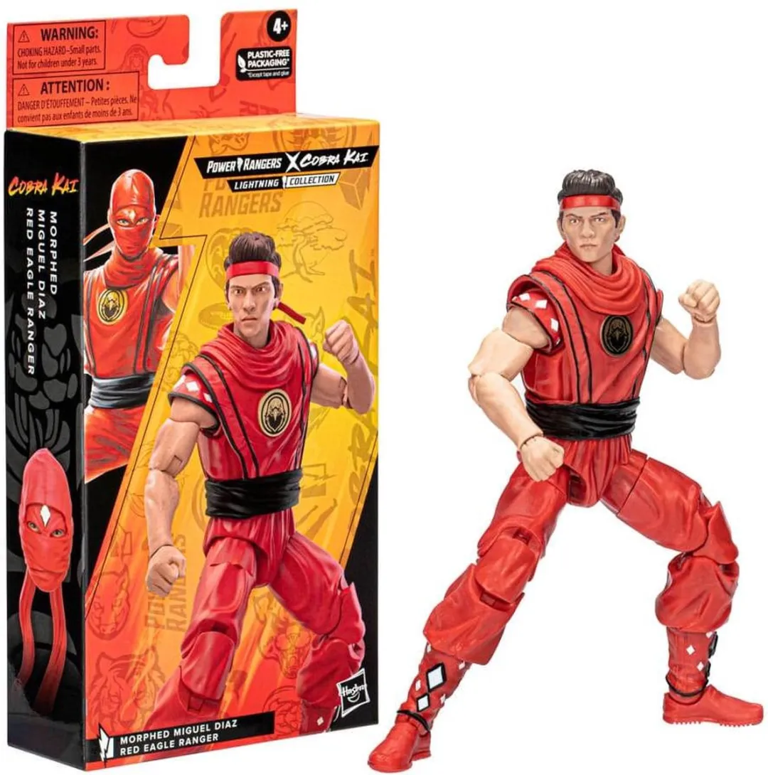 Hasbro Power Rangers Miguel Diaz Red Eagle Ranger Actiefiguur - 15cm - afbeelding 2 van 6
