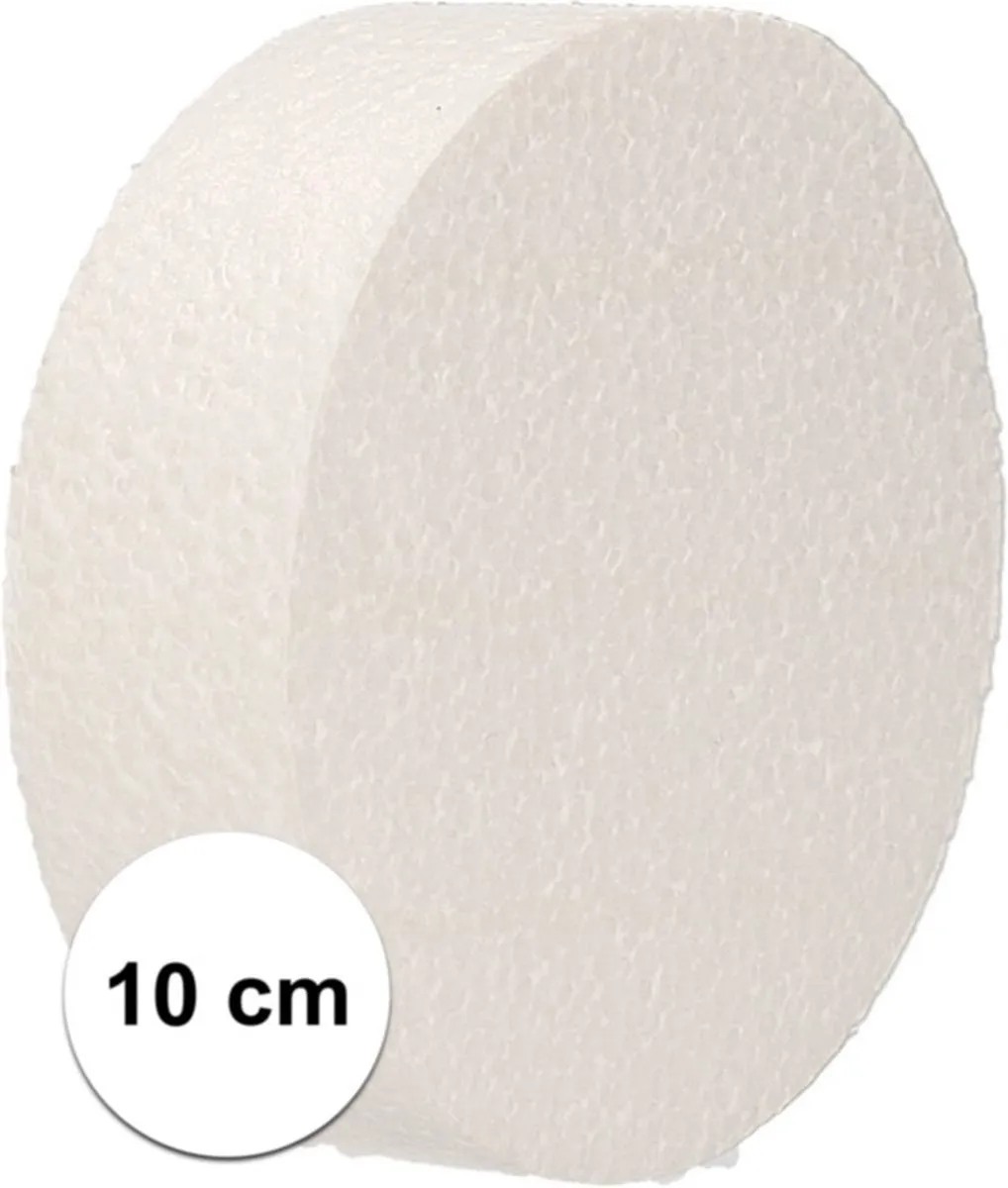Glorex Hobby Piepschuim Ronde Schijven D10xH3cm - Wit
