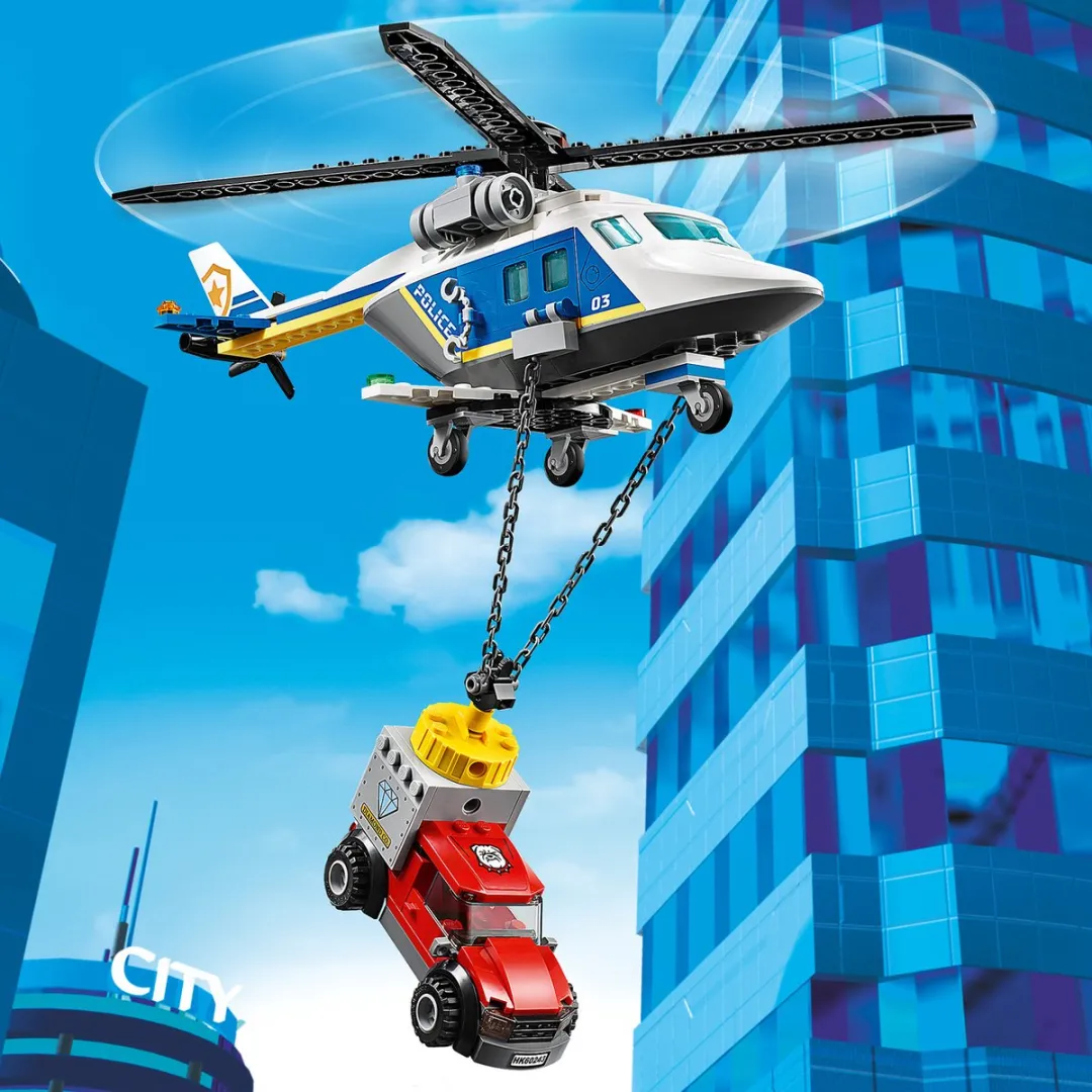 LEGO Police Helicopter Chase 212 Stukken - Blauw