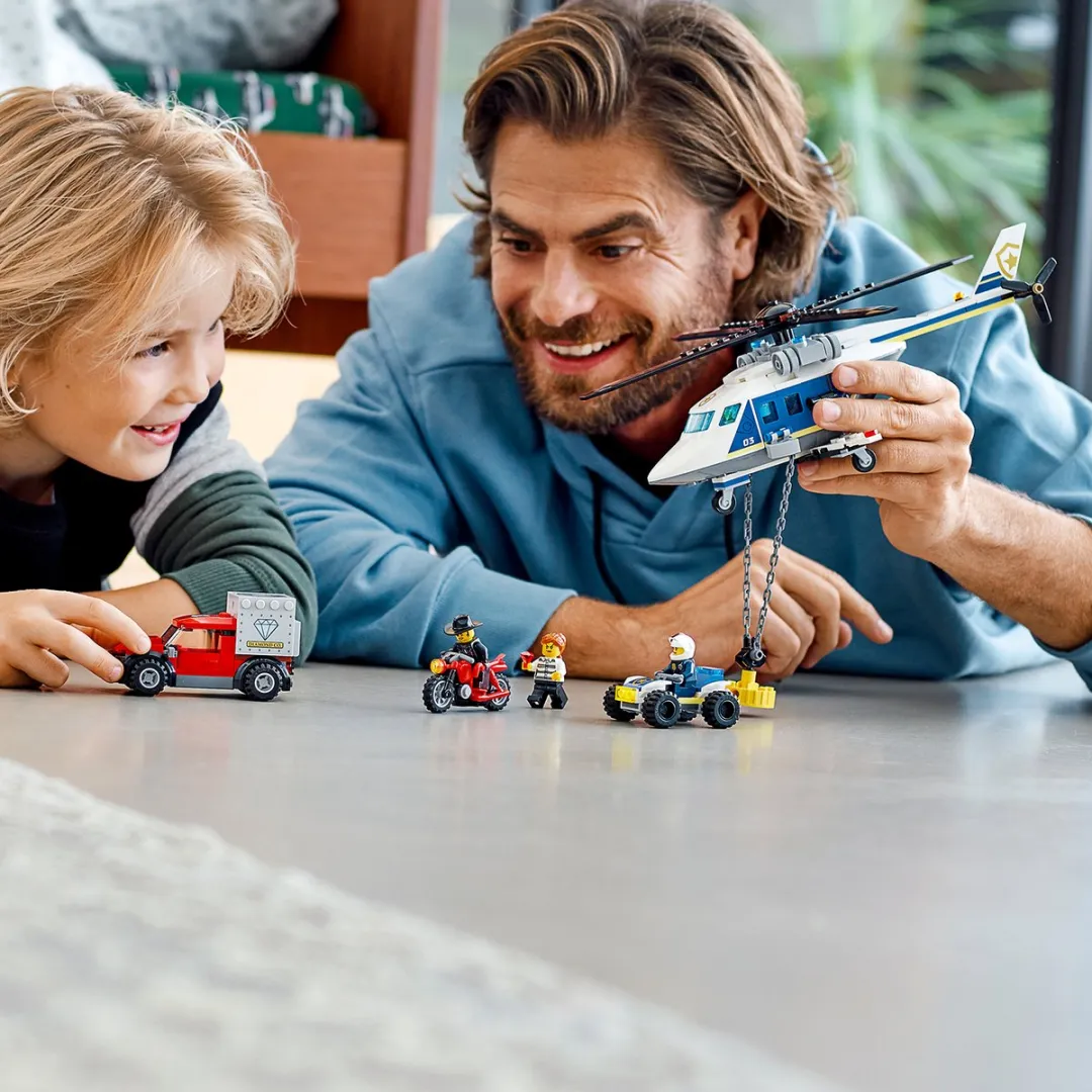 LEGO Police Helicopter Chase 212 Stukken - Blauw