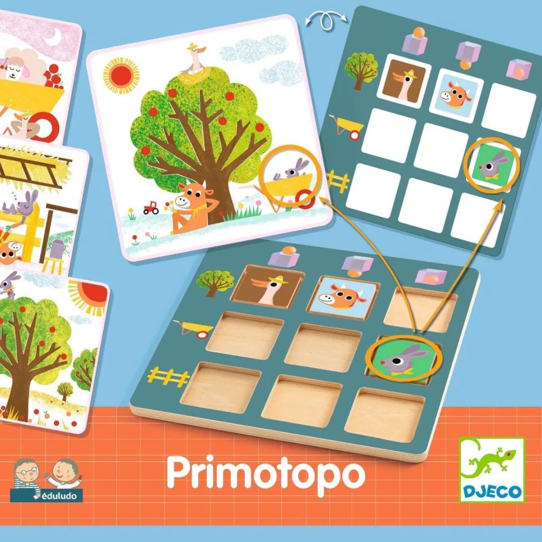 Djeco Eduludo Primotopo - Houten Speelbord