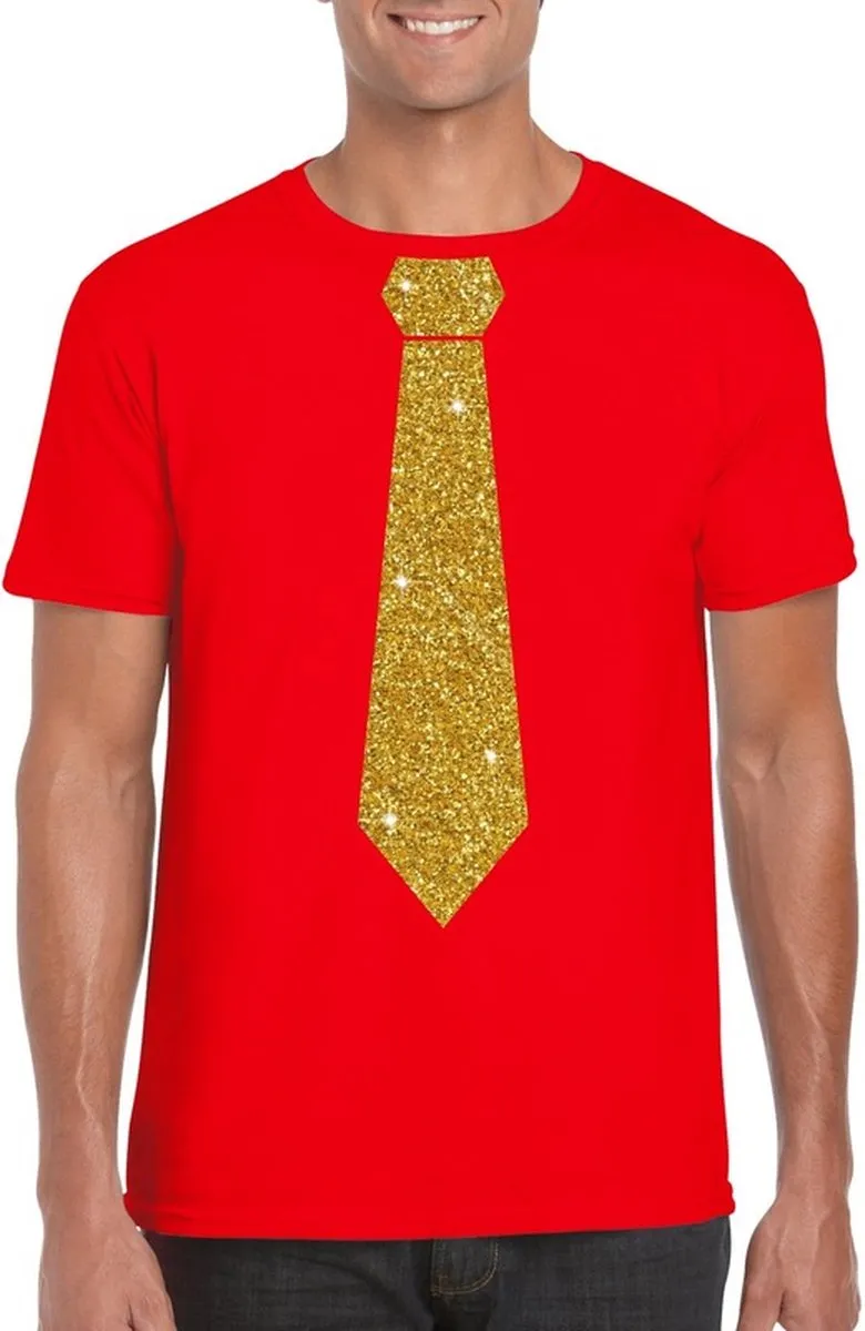 Bellatio Design T-shirt met Stropdasprint