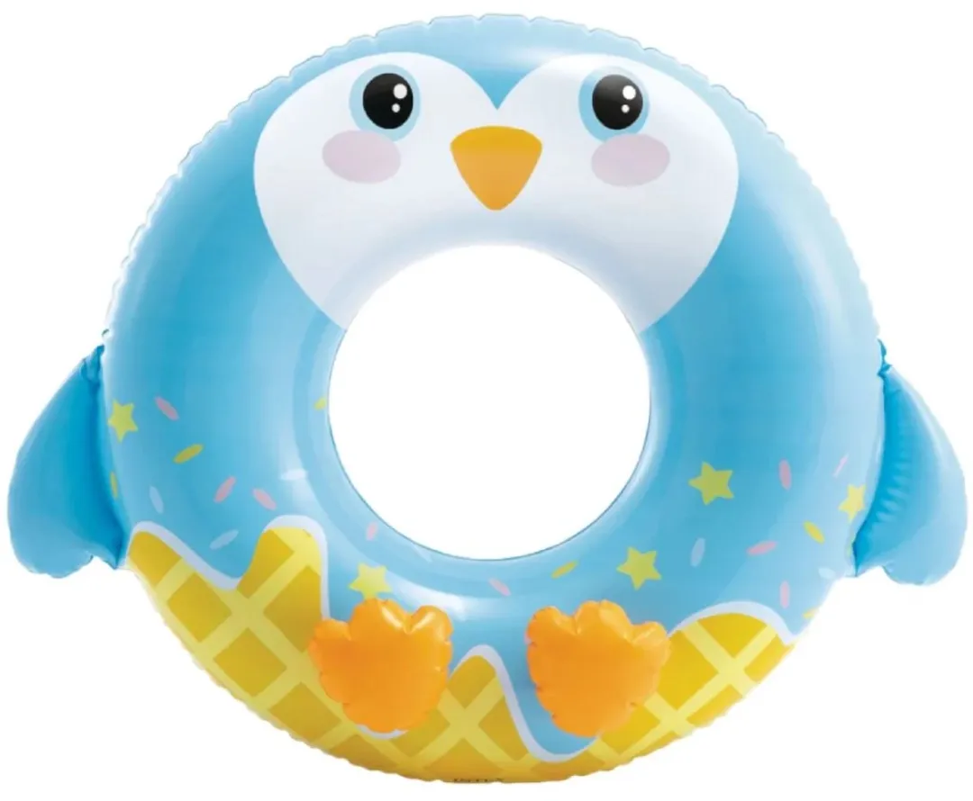 Intex Zwemring Pinguin Blauw 76cm