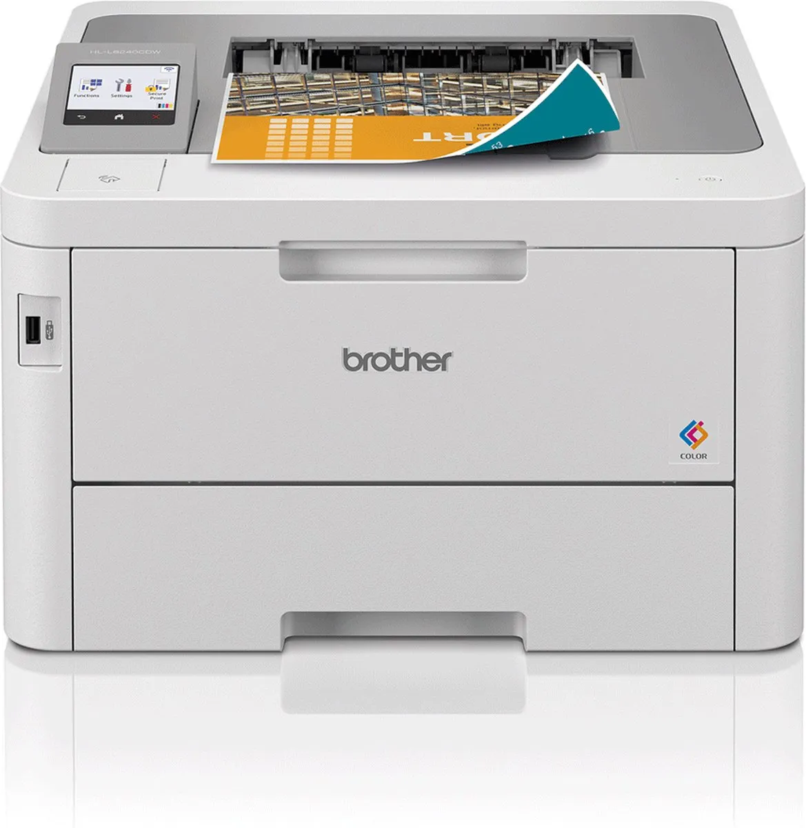 Brother HL-L8240CDW Kleur Laserprinter - A4 - 25 ppm - Wit - afbeelding 6 van 6