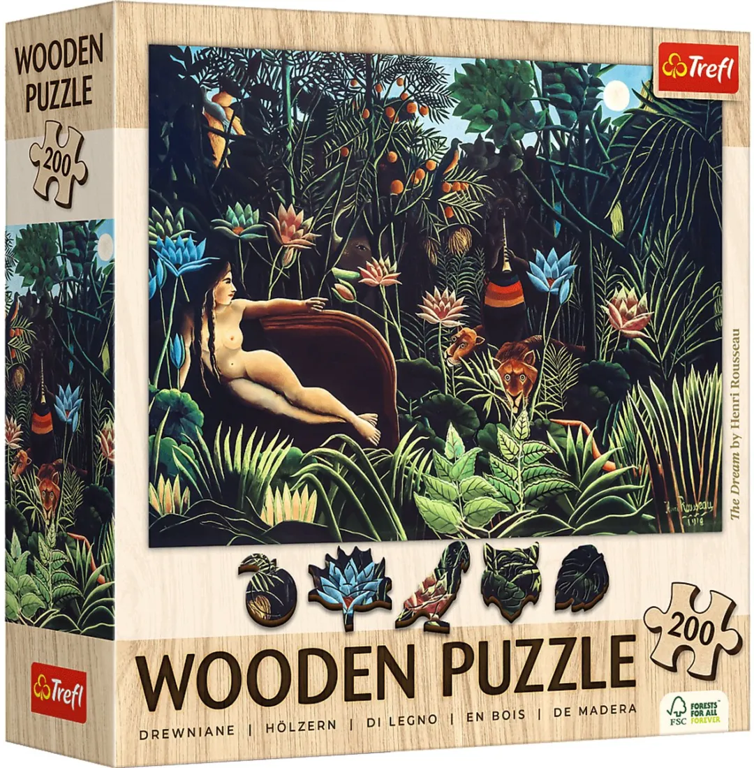 Trefl Henri Rousseau Houten Puzzel 200 Stuks