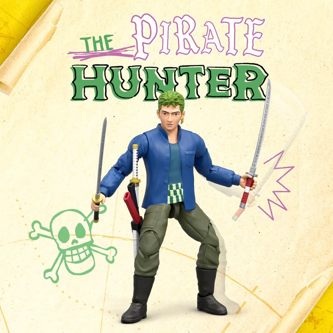 Moose Toys One Piece Actiefiguur Zoro - 15cm - Multikleurig