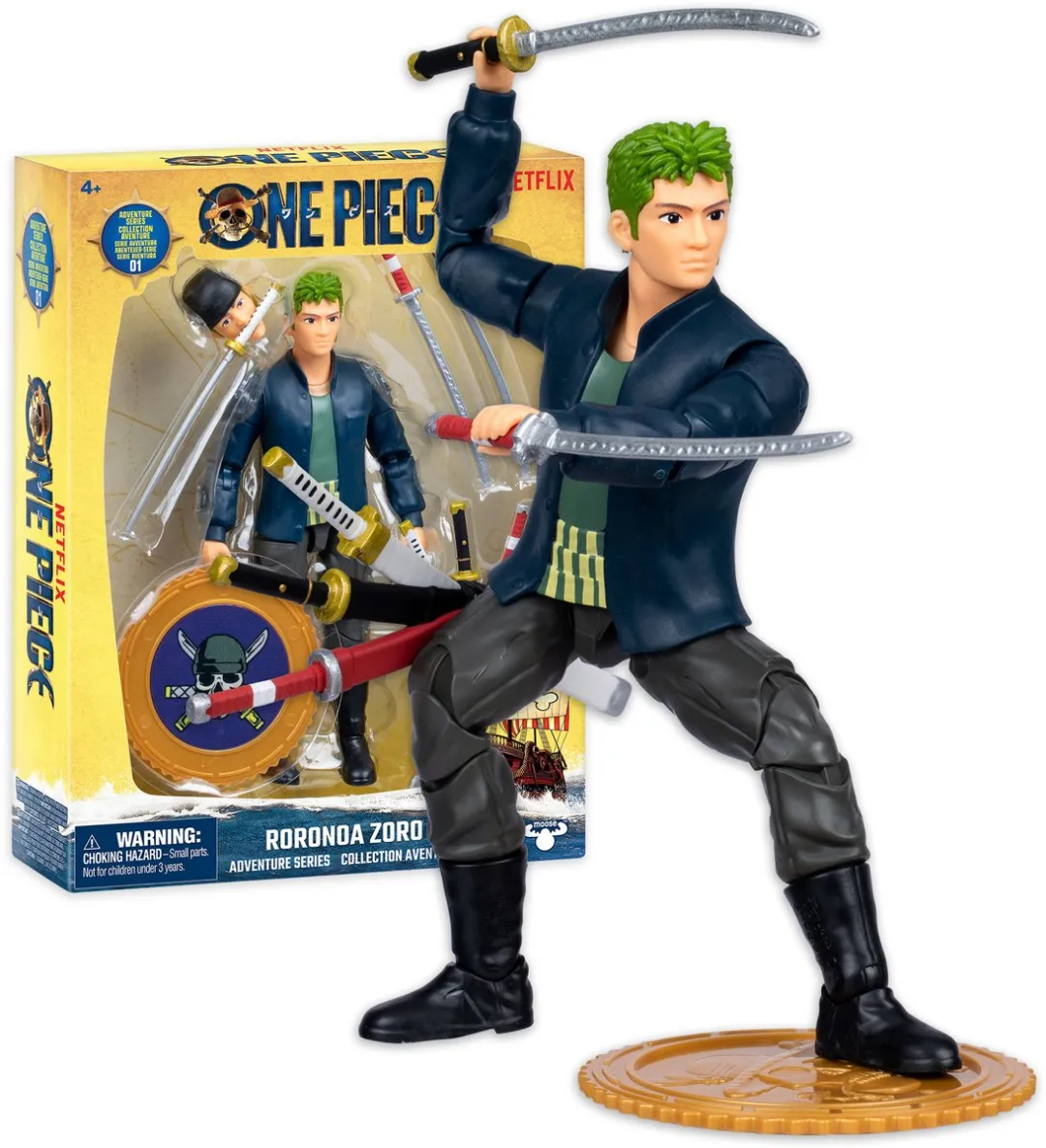 Moose Toys One Piece Actiefiguur Zoro - 15cm - Multikleurig