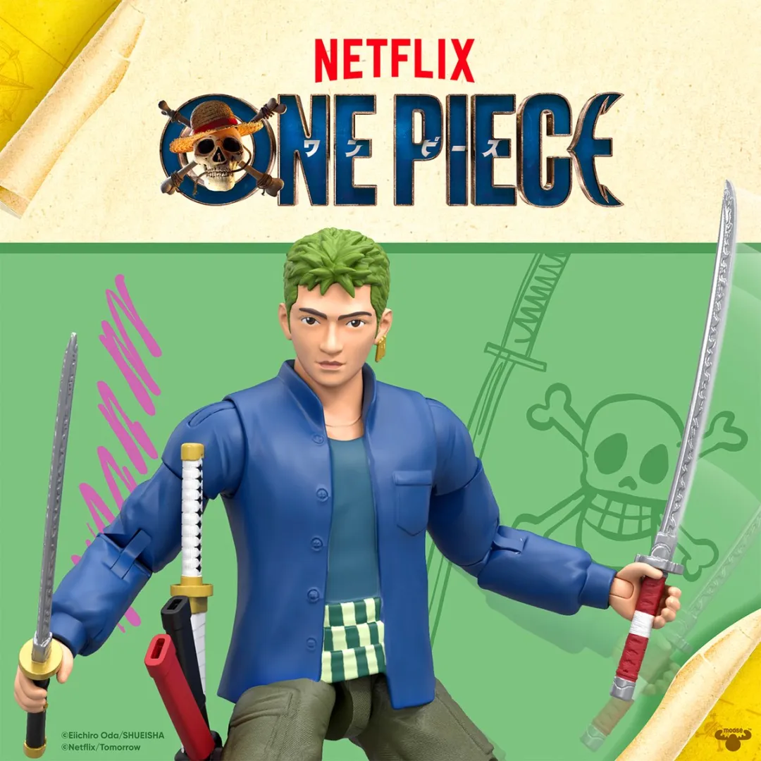 Moose Toys One Piece Actiefiguur Zoro - 15cm - Multikleurig