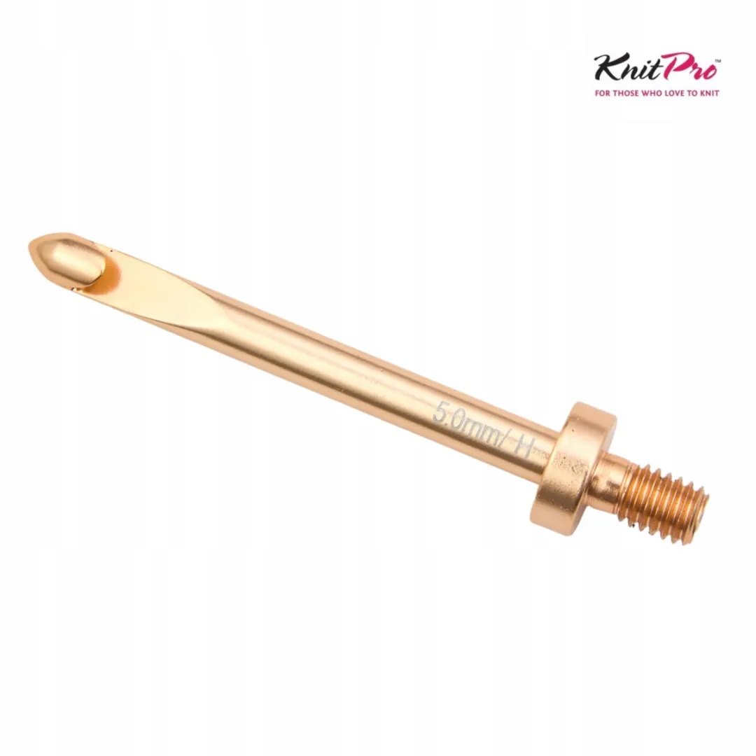 KnitPro Oasis Verwisselbare Haaknaald 5.00mm - Roségoud Metaal